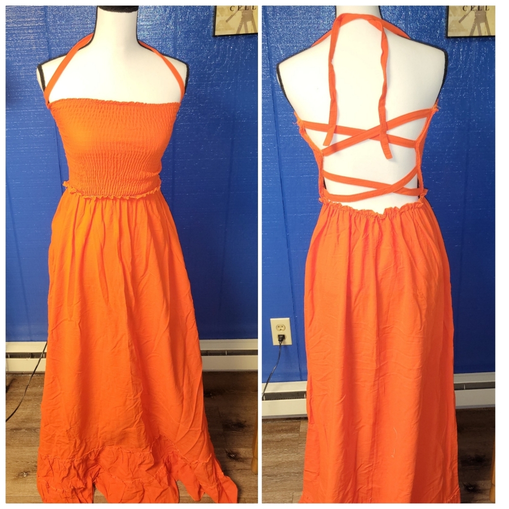 Cross back dress